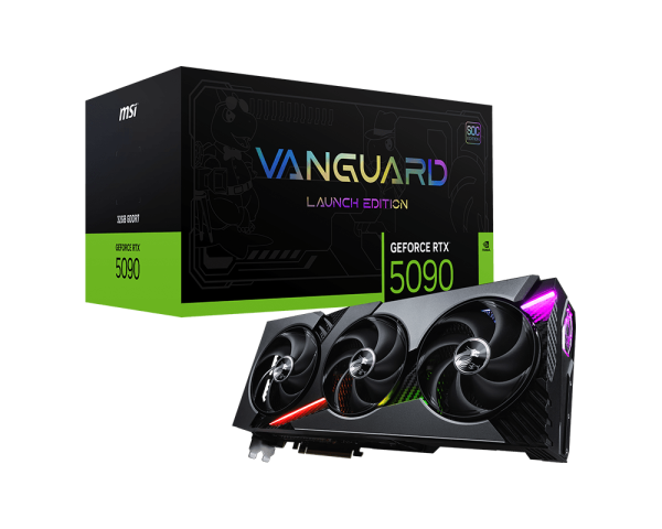 MSI GeForce RTX 5090 32G VANGUARD SOC LAUNCH EDITION including